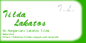 tilda lakatos business card